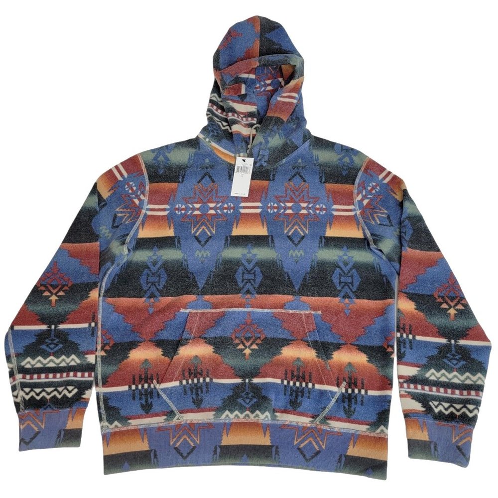 NEW Polo Ralph Lauren Beacon Hoodie! S or M  Southwestern Aztec Serape Fleece